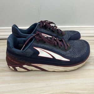 Altra Torin 4 Plush Navy Burgundy Trail Shoes